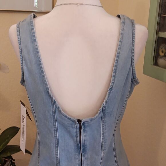 NWT. RE Generation By Celebrity Pink Blue Flared Sheath Mini Dress - Picture 6 of 9